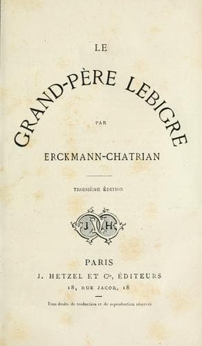 Tapa de Le grand-père Lebigre