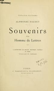 Tapa de Souvenirs d'un homme de lettres