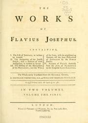 Tapa de The works of Flavius Josephus