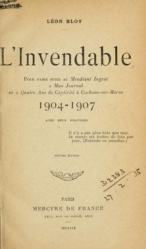 Tapa de L' invendable