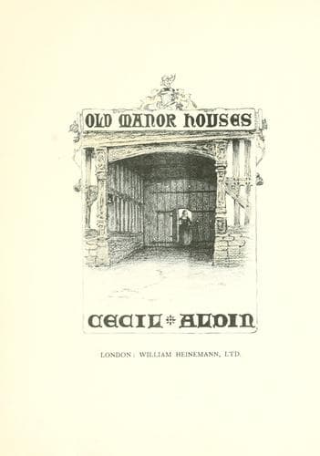Tapa de Old manor houses