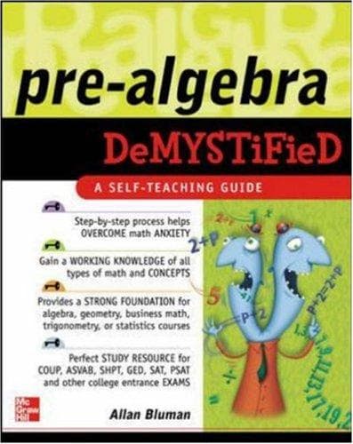 Tapa de Pre-Algebra Demystified