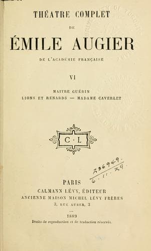 Tapa de Théâtre complet.