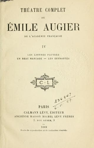 Tapa de Théâtre complet.