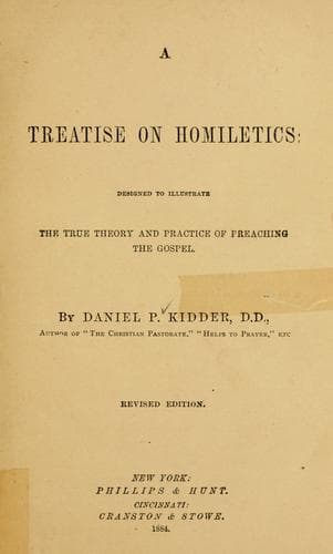 Tapa de A treatise on homiletics