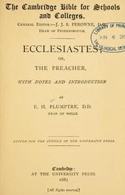 Tapa de Ecclesiastes, or, the Preacher