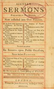 Tapa de Sixteen sermons formerly printed, now collected into one volume ..