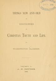 Tapa de Things new and old in discourses of christian truth and life