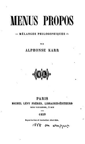Tapa de Menus propos: mélanges philosophiques