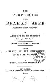 Tapa de THE PROPHECIES OF THE BRAHAN SEER