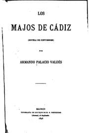 Tapa de Los majos de Cádiz: (novela de costumbres)
