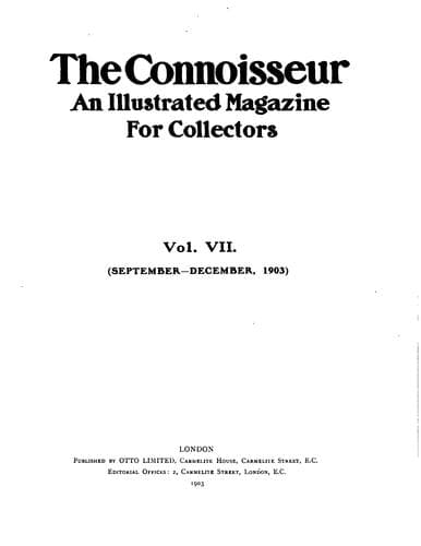 Tapa de The Connoisseur