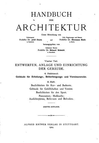 Tapa de Handbuch der Architektur