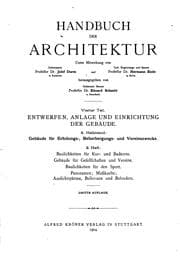 Tapa de Handbuch der Architektur
