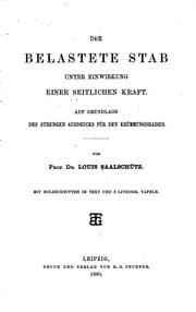 Tapa de Belastete Stab unter Einwirkung einer seitlichen Kraft. Auf Grundlage des strengen Ausdrucks für ..