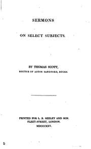 Tapa de Sermons on select subjects