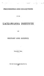 Tapa de Proceedings and Collections of the Lackawanna Institute of History and Science