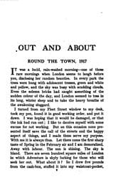 Tapa de Out and about: A note-book of London in war-time