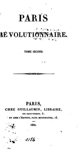 Tapa de Paris révolutionnaire