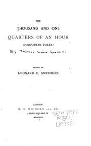Tapa de The thousand and one quarters of an hour (Tartarian tales)