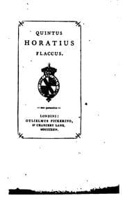 Tapa de Quintus Horatius Flaccus