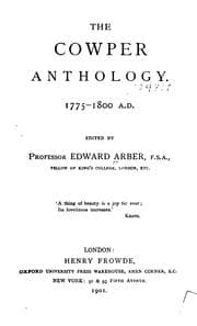 Tapa de British Anthologies