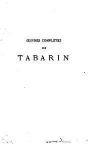 Tapa de Oeuvres complètes de Tabarin avec les rencontres ...: avec les rencontres, fantaisies et coq-à-l ..