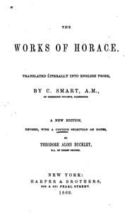 Tapa de The Works of Horace