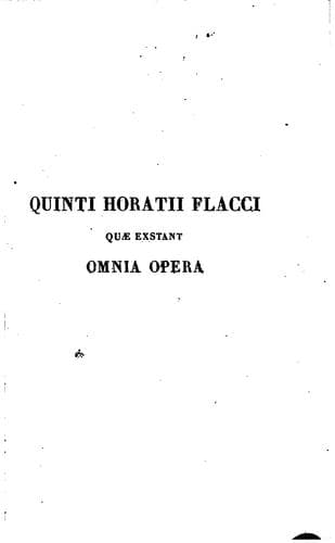 Tapa de Quintus Horatius Flaccus
