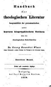Tapa de Handbuch der theologischen Literatur, hauptsächlich der protestantischen: Nebst kurzen ..