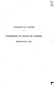 Tapa de Documents diplomatiques Navigation du Danube: Navigation du Danube ..