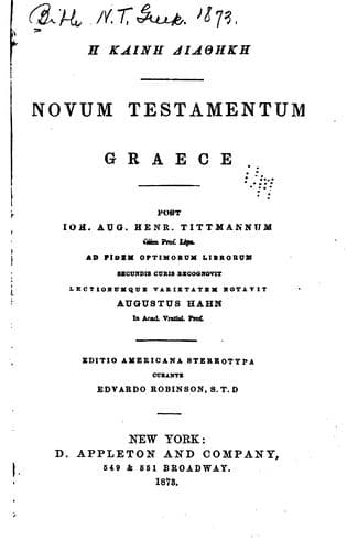 Tapa de Novum Testamentum Graece Post Ioh
