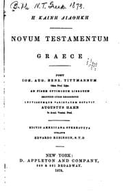 Tapa de Novum Testamentum Graece Post Ioh