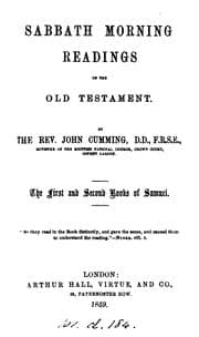 Tapa de The first and second books of Samuel. (Sabbath morning readings on the Old Test.)