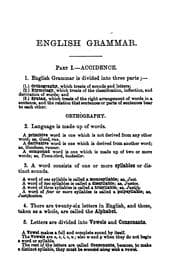 Tapa de A MANUAL OF ENGLISH GRAMMAR AND ANALYSIS OF SENTENCES