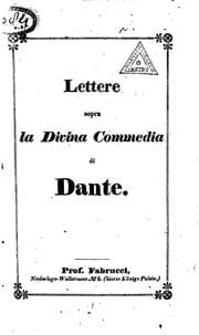 Tapa de Lettere sopra la Divina commedia di Dante