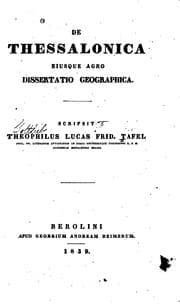 Tapa de De Thessalonica eiusque agro dissertatio geographica