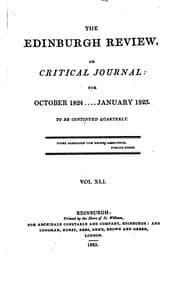 Tapa de The Edinburgh Review: Or Critical Journal