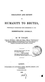 Tapa de The obligation and extent of humanity to brutes, principally considered with reference to the ..