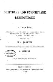 Tapa de Sichtbare und unsichtbare bewegungen