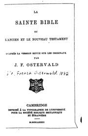 Tapa de La Sainte Bible: ou L'Ancien et le Nouveau Testament