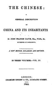 Tapa de The Chinese: A General Description of China and Its Inhabitants