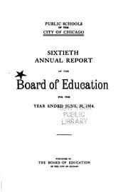 Tapa de Annual Report of the Superintendent of Schools