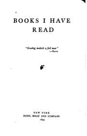 Tapa de Books I Have Read