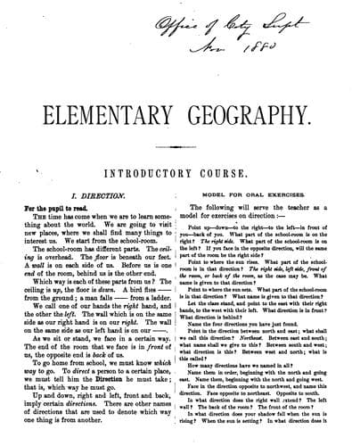 Tapa de Elementary Geography