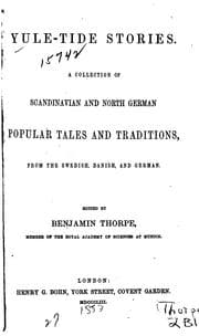 Tapa de Yule-tide Stories: A Collection of Scandinavian and North German Popular Tales and Traditions ..