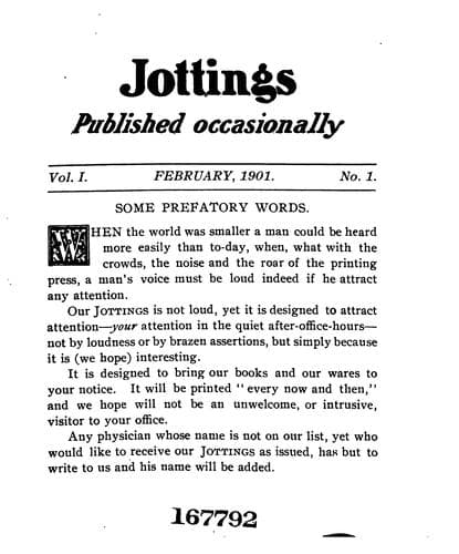 Tapa de Jottings