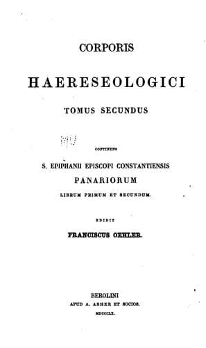 Tapa de Corporis Haereseologici ...