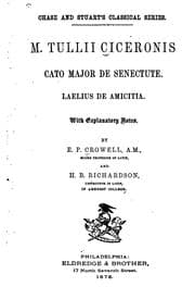 Tapa de M. Tullii Ciceronis Cato Major de senectute: Laelius de amicitia
