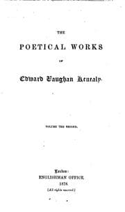 Tapa de The Poetical Works of Edward Vaughan Kenealy ..
